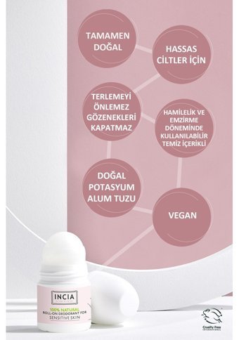 Incia Ter Önleyici Roll-On Unisex Deodorant 50 ml