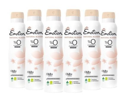 Emotion Natural Bloom Sprey Kadın Deodorant 6x150 ml