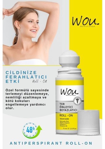 Wou Ter Önleyici Roll-On Unisex Deodorant 75 ml