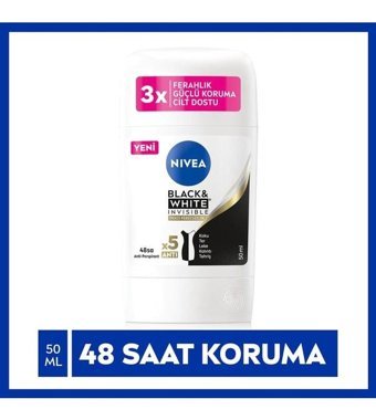 Nivea Black&White Invisible Stick Kadın Deodorant 50 ml