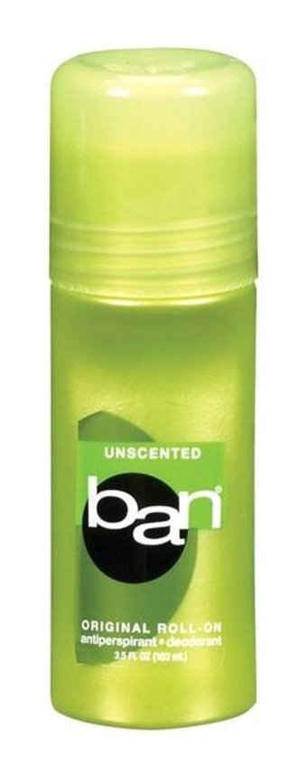 Ban Unscented Antipespirant Roll-On Unisex Deodorant 103 ml