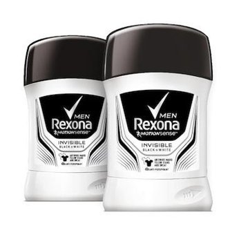 Rexona Black&White Invisible Stick Erkek Deodorant 2x50 ml