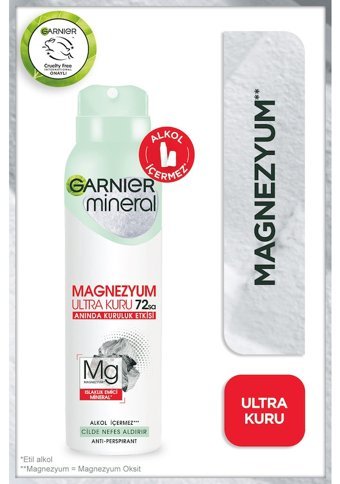 Garnier Mineral Sprey Kadın Deodorant 5x150 ml