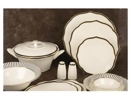 Mikasa Moor Bellini 74 Parça 12 Kişilik Bone China Porselen Yuvarlak Yemek Takımı