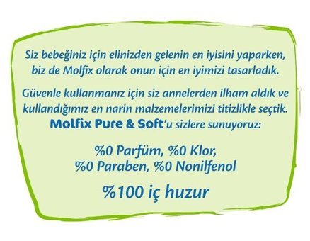 Molfix Pure Soft 5 Numara Bantlı Bebek Bezi 44'lü