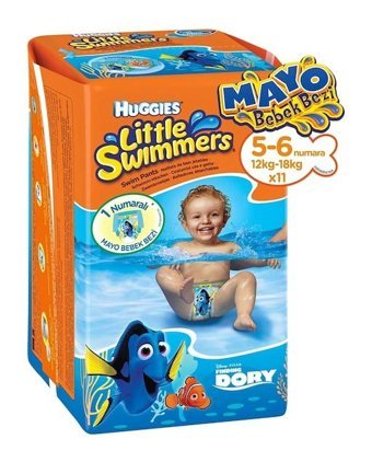 Huggies Little Swimmers 5 - 6 Numara Mayo Bebek Bezi 11'li