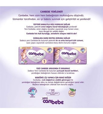 Canbebe 2 Numara Bantlı Bebek Bezi 432'li