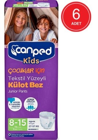 Canped Kids 4+ Numara Külot Bebek Bezi 6x8'li