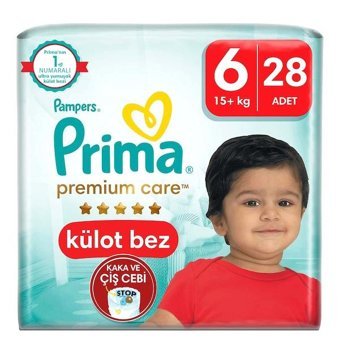 Prima Premium Care 6 Numara Külot Bebek Bezi 28'li