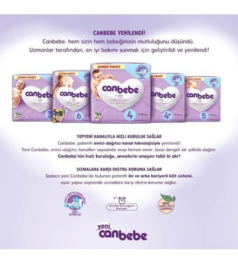 Canbebe 2 Numara Bantlı Bebek Bezi 576'lı