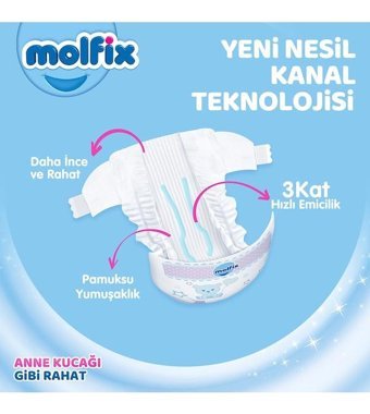 Molfix 4 Numara Bantlı Bebek Bezi 80'li