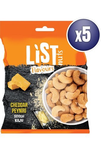 List Flavours Soslu Tuzlu Kavrulmuş Kaju 500 gr