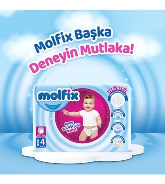 Molfix Pants 4 Numara Külot Bebek Bezi 168'li