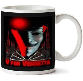 Art Hediye V For Vendetta.Png İki Tarafı Baskılı Kupa Bardak