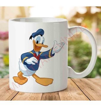 Art Hediye A2369 Donald Duck İki Tarafı Baskılı Kupa Bardak