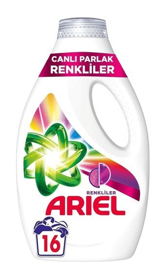 Ariel Renkliler İçin 16 Yıkama Sıvı Deterjan 880 ml