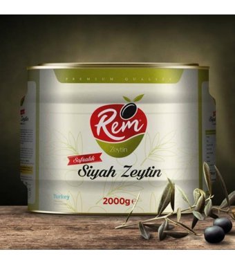 Rem Zeytin Siyah Zeytin Teneke 2 kg