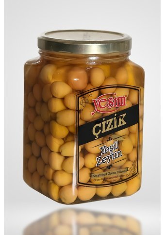 Yeşim Çizik Yeşil Zeytin 900 gr