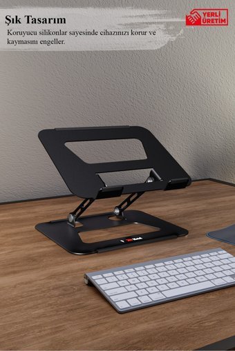 Jön Metal Katlanabilir Metal Dikey Ayarlanabilir Taşınabilir Laptop Standı