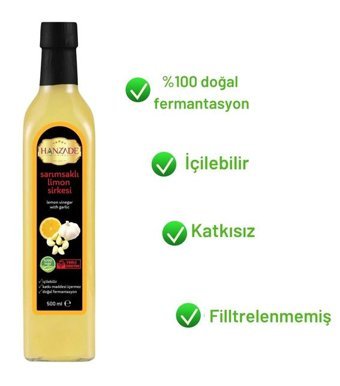 Hanzade Bitkisel Limon - Sarımsak Sirke 500 ml