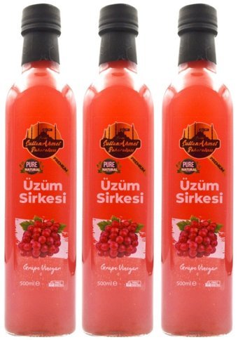 Tarihi Sultan Ahmet Baharatçısı Üzüm Sirke 3x500 ml