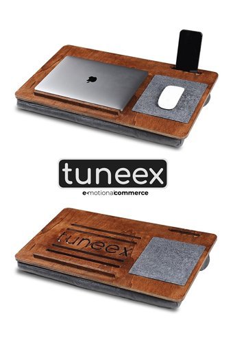 Tuneex Ahşap Taşınabilir Laptop Standı