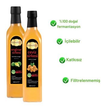 Hanzade Bitkisel Ceviz - Enginar Sirke 500 ml