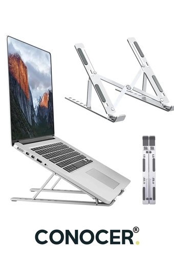 Conocer Katlanabilir Alüminyum Dikey Ayarlanabilir Taşınabilir Ayaklı Hareketli Laptop Standı