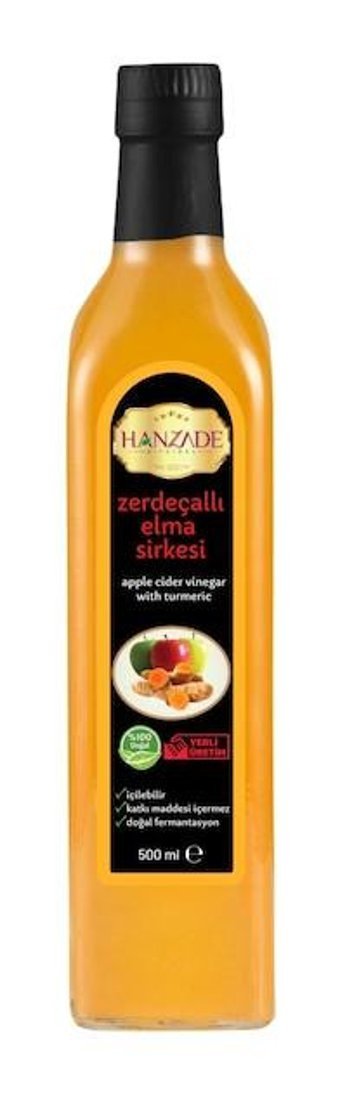 Hanzade Bitkisel Elma - Zerdeçal Sirke 500 ml