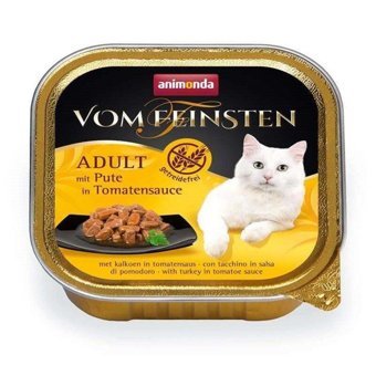 Animonda Vom Feinsten Yetişkin Domates-Hindi Parça Etli Yaş Kedi Maması 100 gr