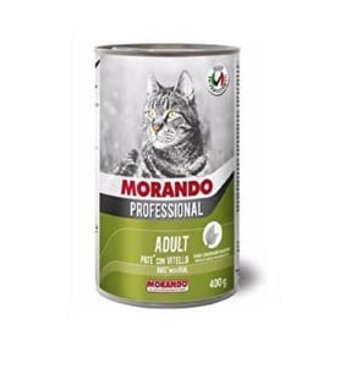 Morando Yetişkin Dana Etli Parça Etli Yaş Kedi Maması 24x400 gr