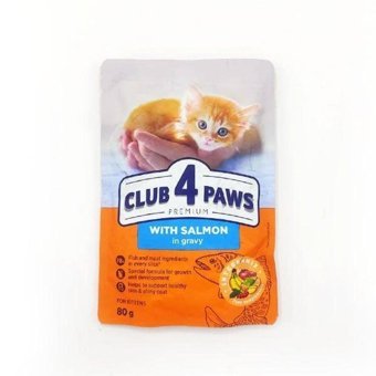 Club4paws Yavru Somon Parça Etli Yaş Kedi Maması 80 gr