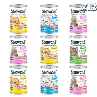 Snow Cat Premium Yetişkin Parça Etli Yaş Kedi Maması 400 gr