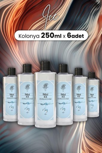 Rebul Ananas-Yeşil Biberiye Cam Şişe Kolonya 6x250 ml