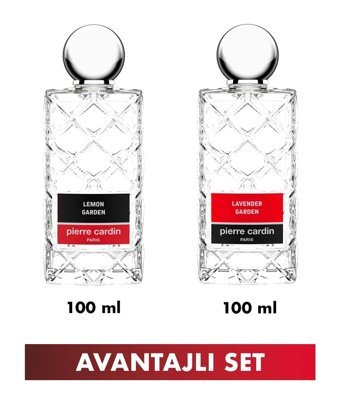 Pierre Cardin Cennet Bahçesi-Lavanta Cam Şişe Kolonya 2x100 ml