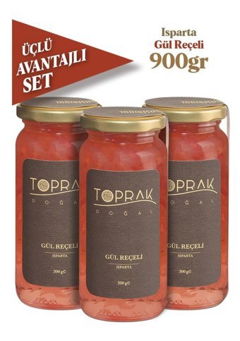 Toprak Doğal Gül Reçeli 900 gr