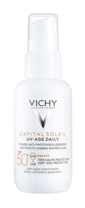 Vichy Capital Soleil 50 Faktör İçin Nemlendirici Suya Dayanıklı Yüz ve Vücut Güneş Kremi 40 ml