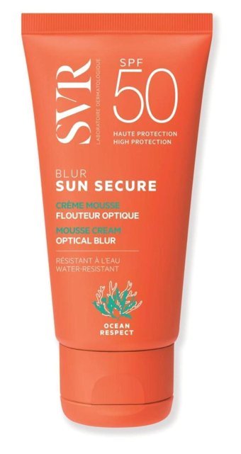 Svr Sun Secure Blur Mousse 50 Faktör İçin Nemlendirici Suya Dayanıklı Yüz ve Vücut Güneş Kremi 50 ml