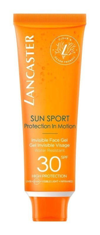 Lancaster Sun Sport Invisible 30 Faktör Tüm Ciltler İçin Nemlendirici Suya Dayanıklı Yüz Güneş Kremi 50 ml