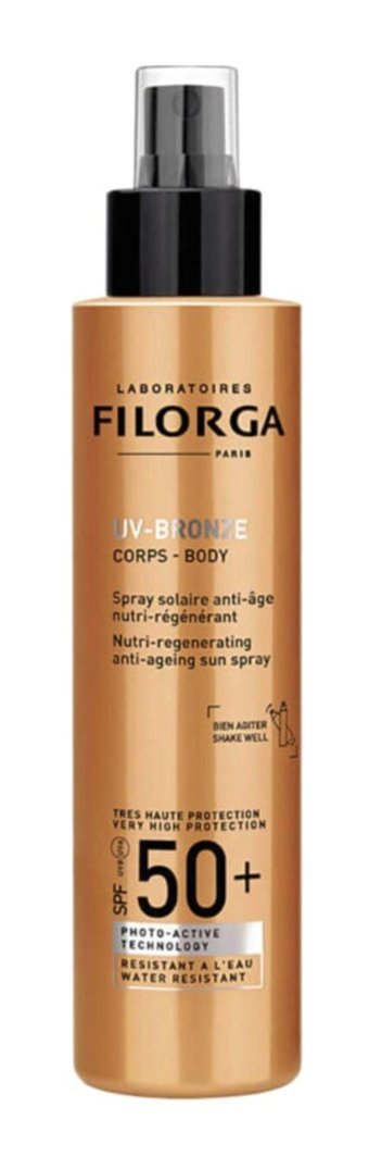 Filorga Uv-Bronze 50 Faktör Tüm Ciltler İçin Nemlendirici Suya Dayanıklı Yüz Güneş Kremi 150 ml