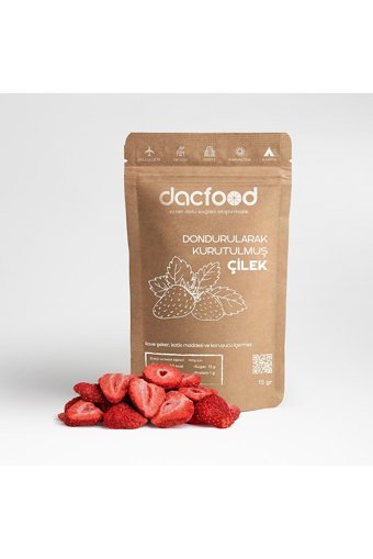 Dacfood Şekersiz Çekirdeksiz Çilek 15 gr