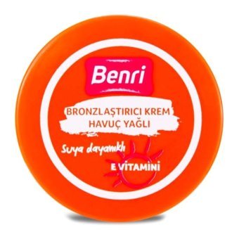 Benri Suya Dayanıklı Havuç Hızlı Vücut İçin Bronzlaştırıcı Yağ 100 ml