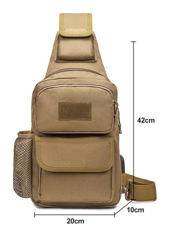 Yyoaka Taktik Kemeri Crossbody Mini Yeşil Erkek Sırt Çantası