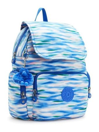 Kipling City Zip S Küçük Boy Desenli Dıluted Blue Kadın Sırt Çantası