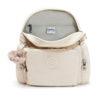 Kipling Bej Beige Pearl City Zip Mini 001 Bej Kadın Sırt Çantası