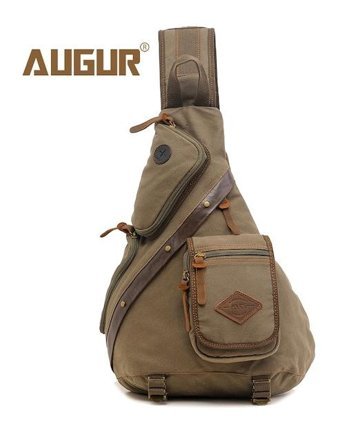 Augur 8171 Moda Çapraz Askı Erkek Haki Sırt Çantası