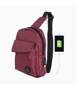 My Valice Smart Bag Usb'Li Çapraz 1505 Gri Erkek Sırt Çantası