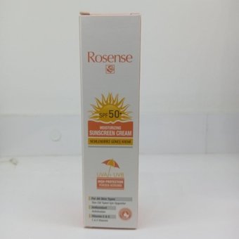 Rosense Renksiz 50 Faktör Tüm Ciltler İçin Leke Karşıtı Nemlendirici Suya Dayanıklı Yüz ve Vücut Güneş Kremi 50 ml