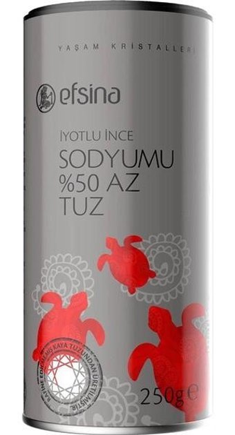 Efsina Sodyum İyotlu Toz Kaya Tuz Şişe 250 gr