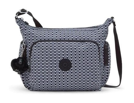 Kipling Kı6525 Gabb Signature Kadın Omuz Çantası Beyaz - Lacivert